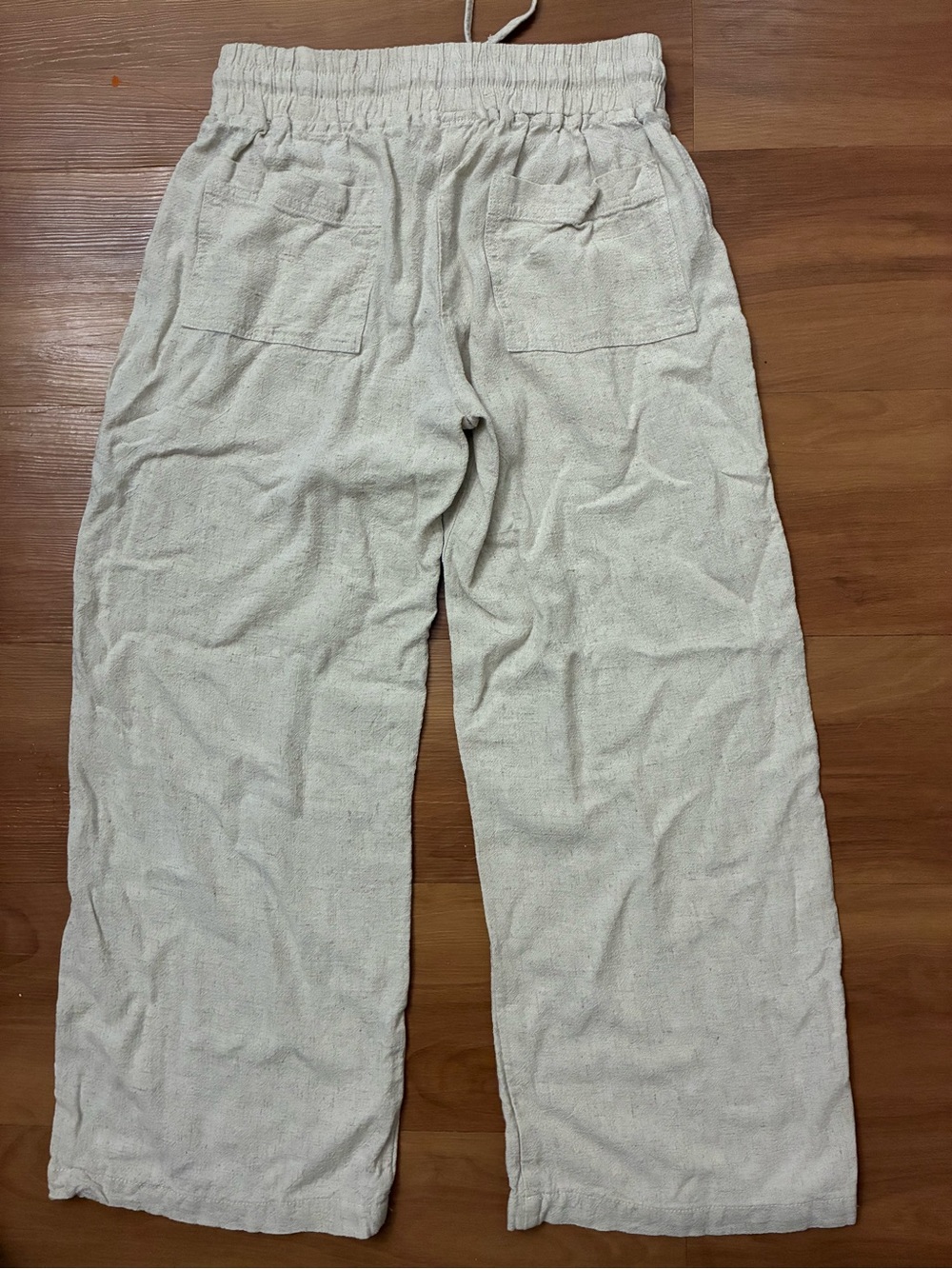 Umgee USA elastic waist, linen-blend capris - Picture 4 of 6